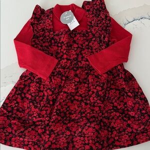 Gap Floral Red Kids Dress Set
